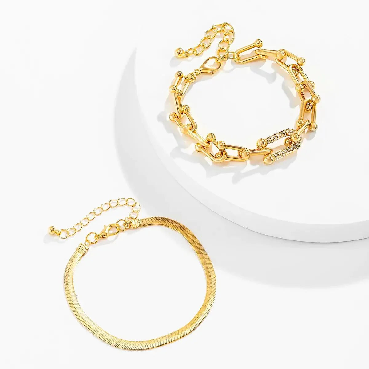 Maelys – Ensemble von Armbändern Kette & Schlange