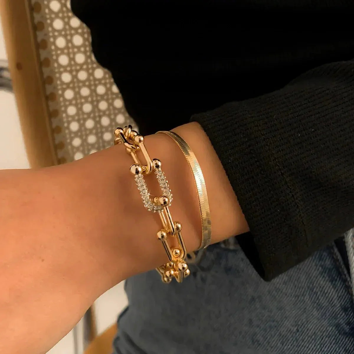Maelys – Ensemble von Armbändern Kette & Schlange