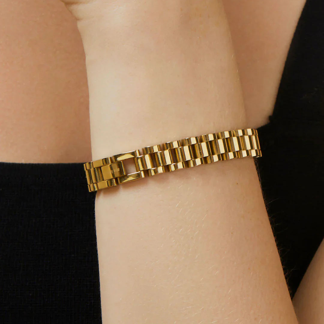 Naia – Armband Gurtstahl Titan Stil Ins