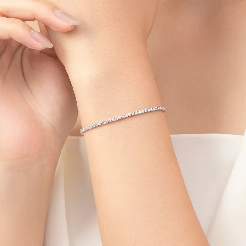 Mini Kristall Tennisarmband