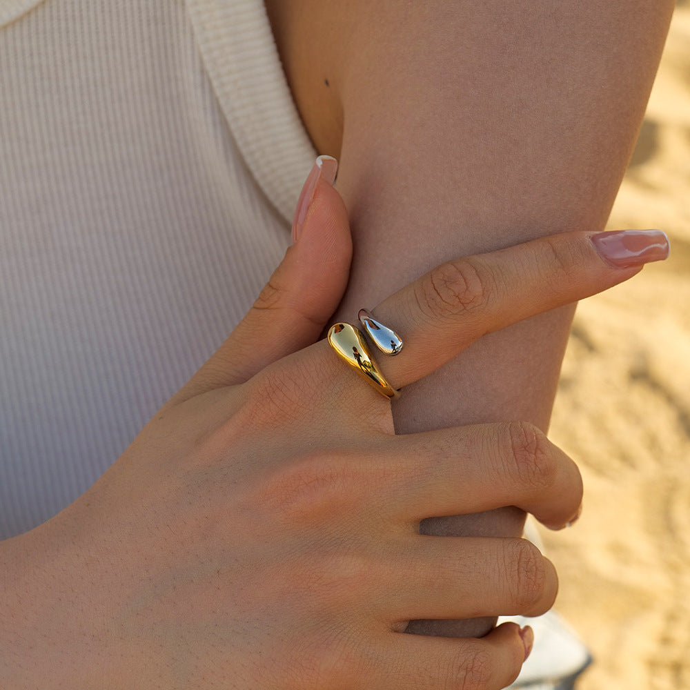 Molly – Ring Tropfenform mehrfarbig