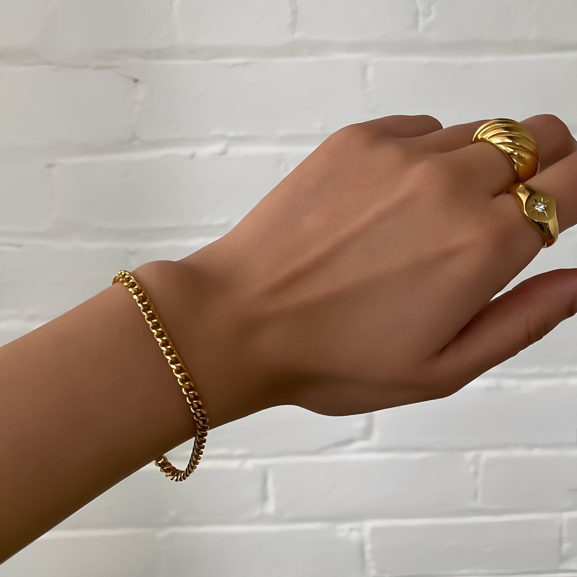 Léna – Klassisches kubanisches Kettenarmband