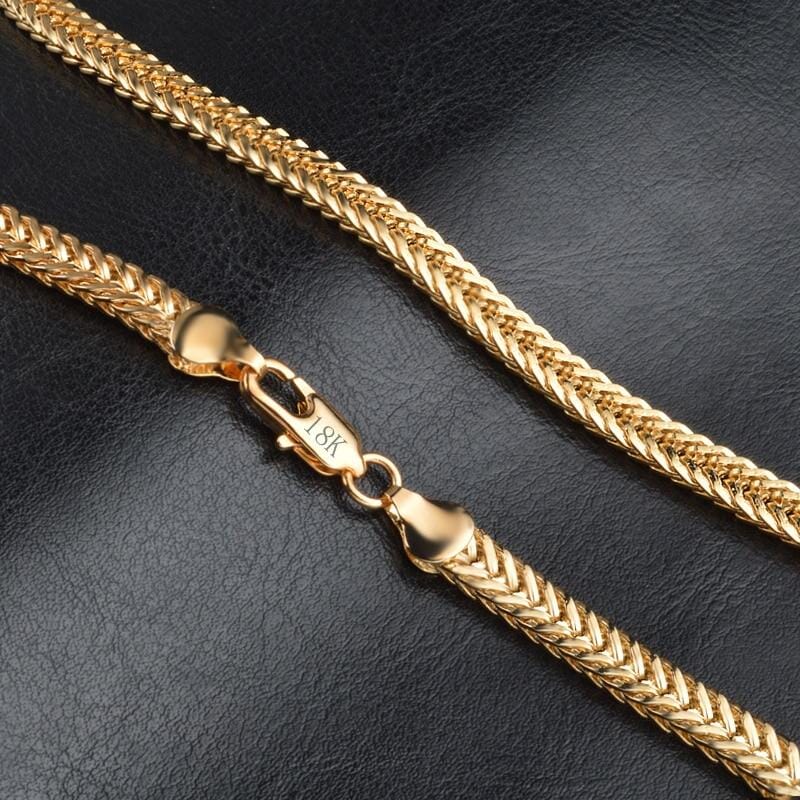Camille – Glatte Exquisite Halskette Vergoldet 18K