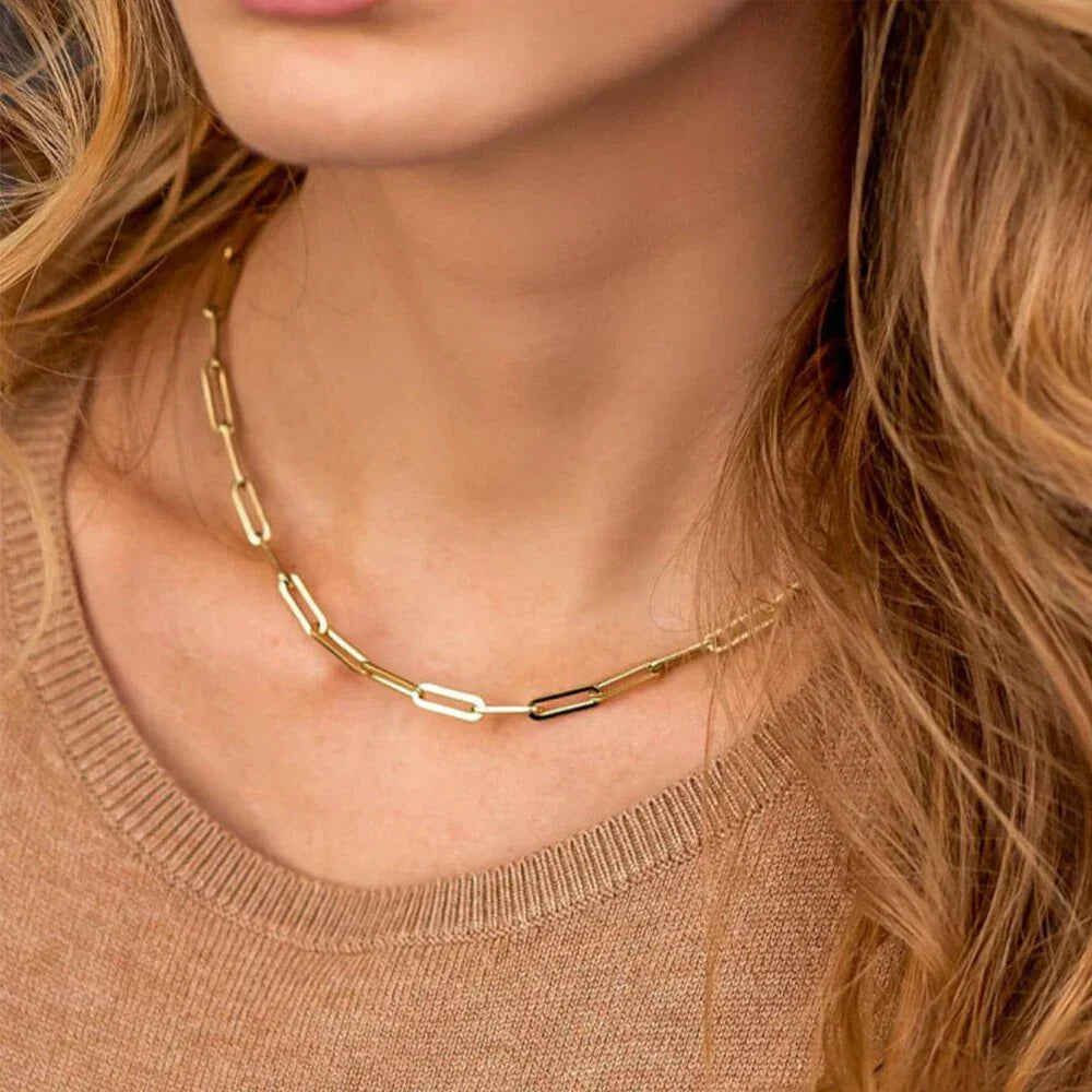 Emika – Kette Bernstein und Goldkette