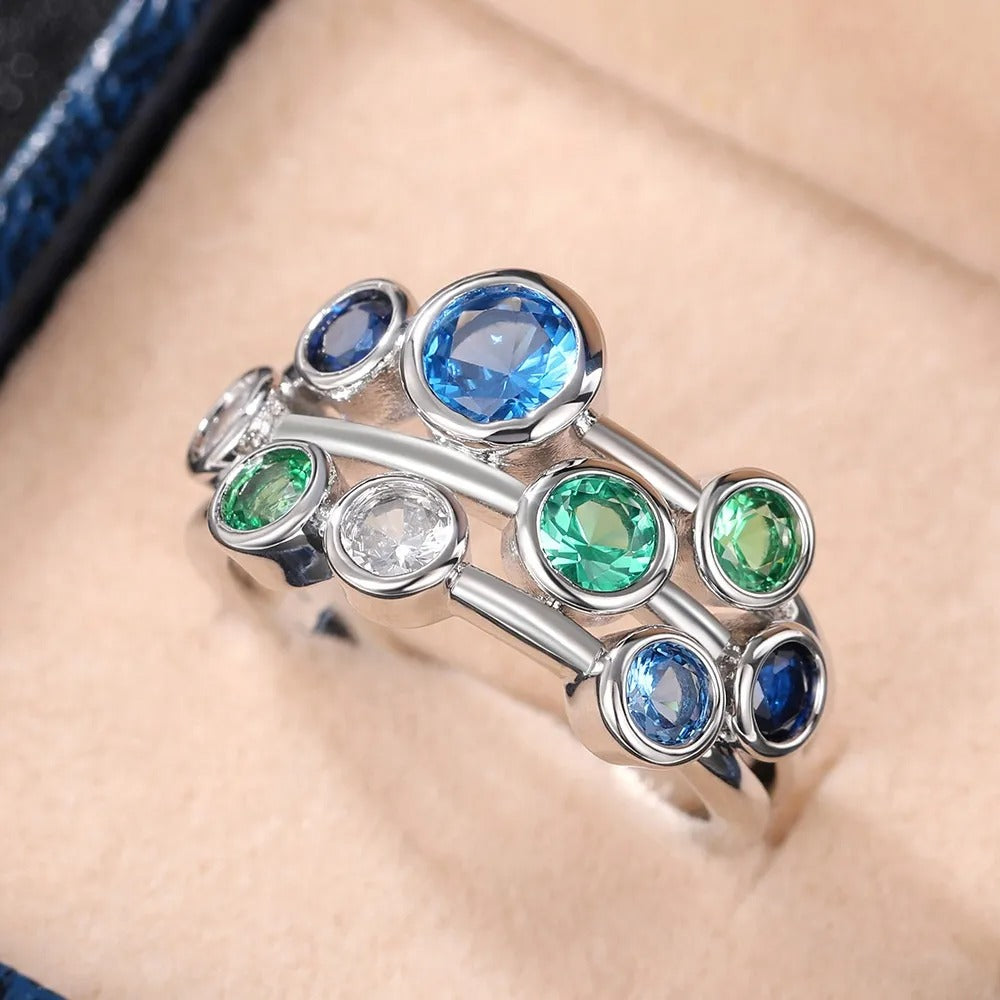 Nerina – Ring mit Ozean-Feeling und nostalgischen Kristallen