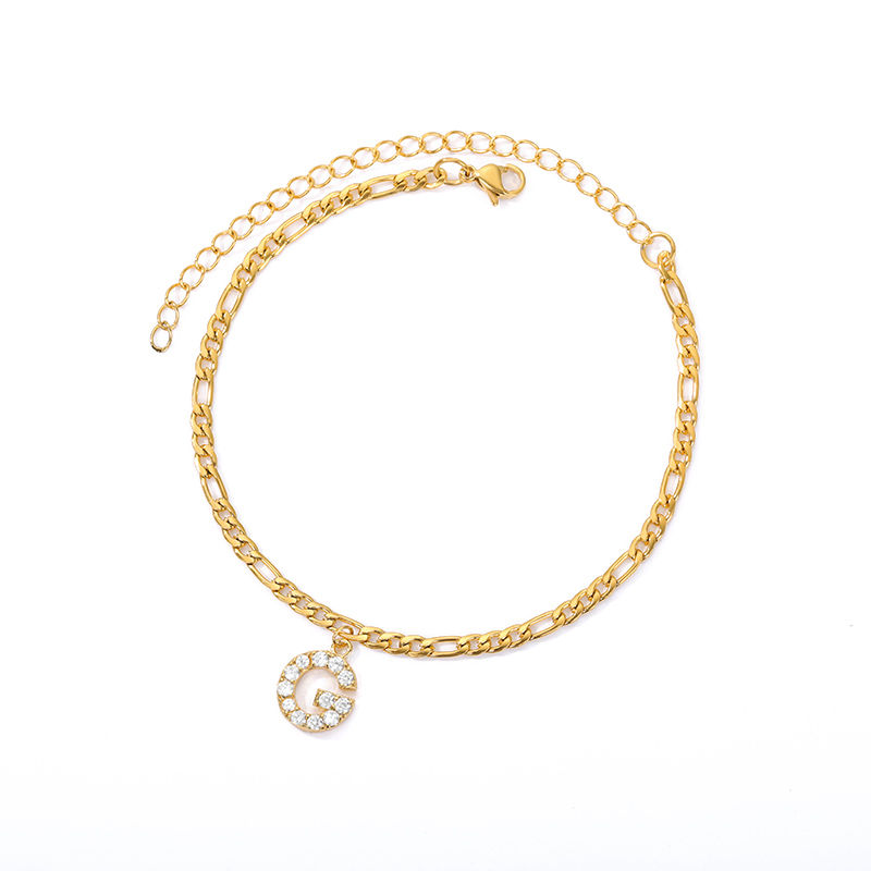 Love Initial Anklet - Fußkettchen mit ihrer Initiale
