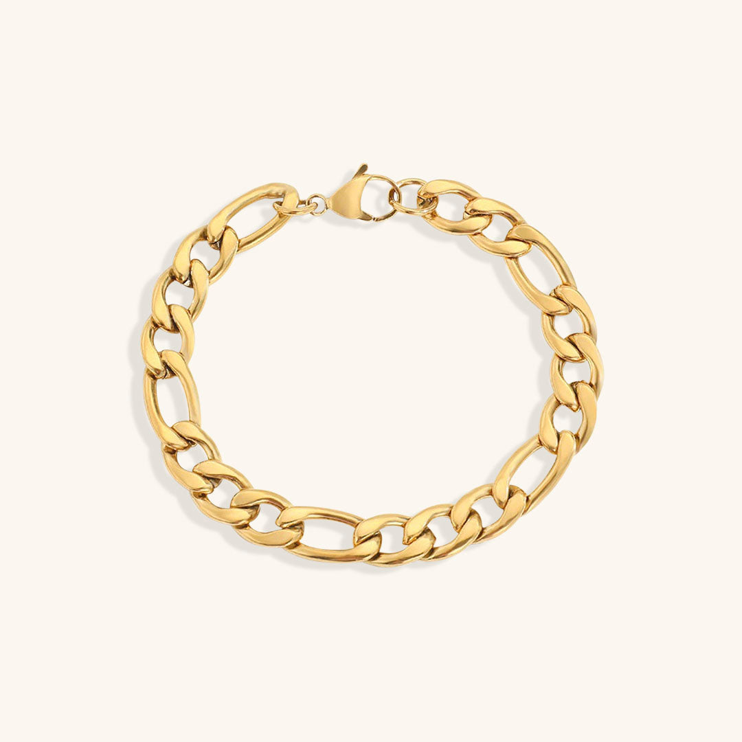 Saturn - Goldfarbenes Kettenarmband