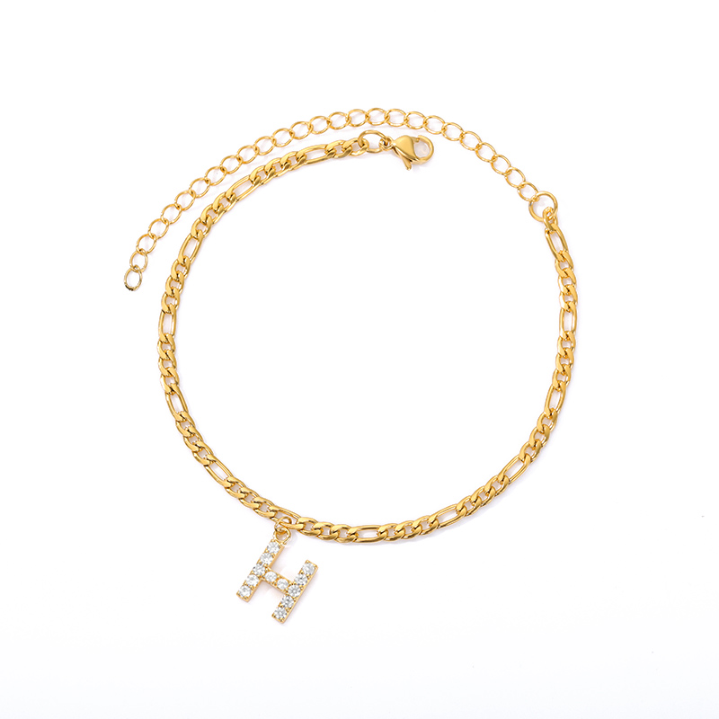 Love Initial Anklet - Fußkettchen mit ihrer Initiale