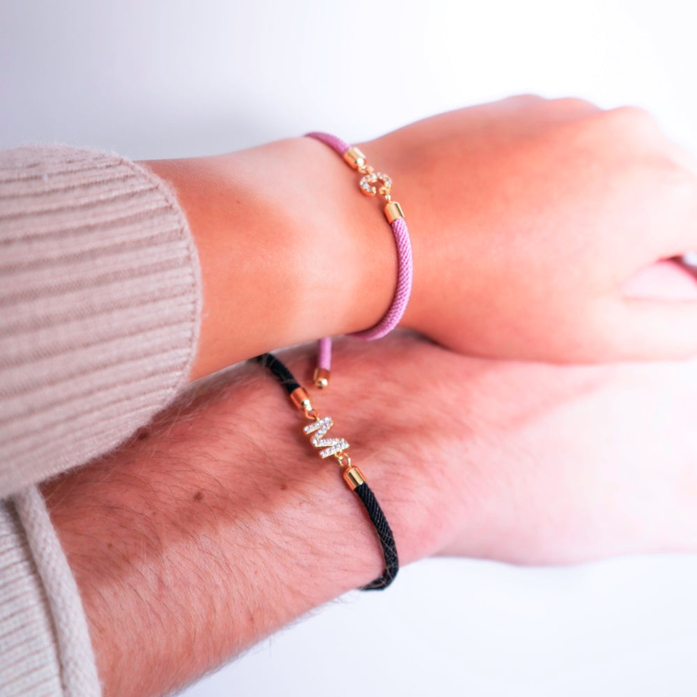 Calla – Armband mit gravierter Initiale verstellbar