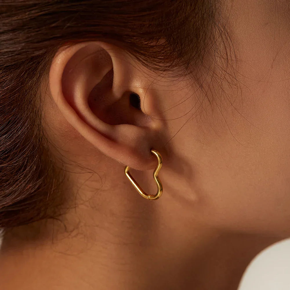 Ayesha – Goldene Mond-Ohrringe