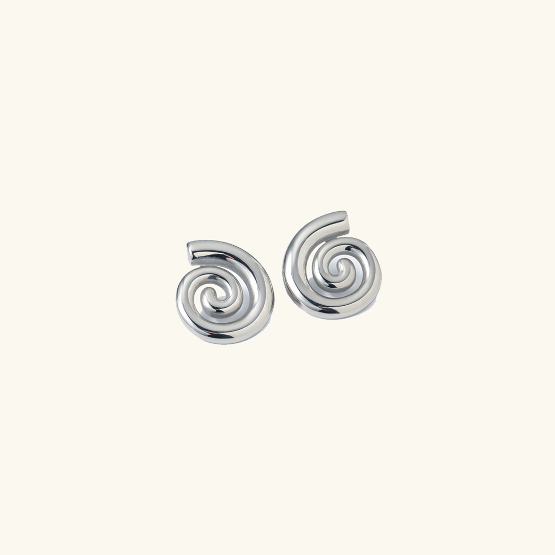 Lella – Elegante Spiral-Ohrringe