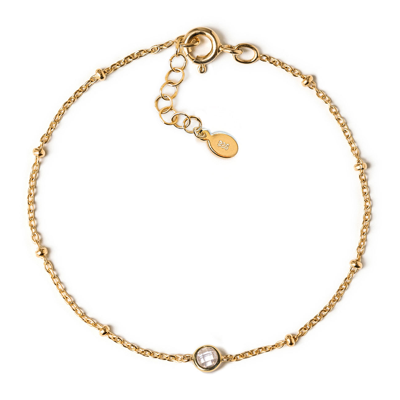 Hana - Kristallperlen-Kettenarmband