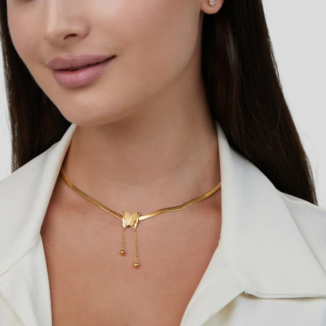 Bettina – Elegante Schmetterlingskette