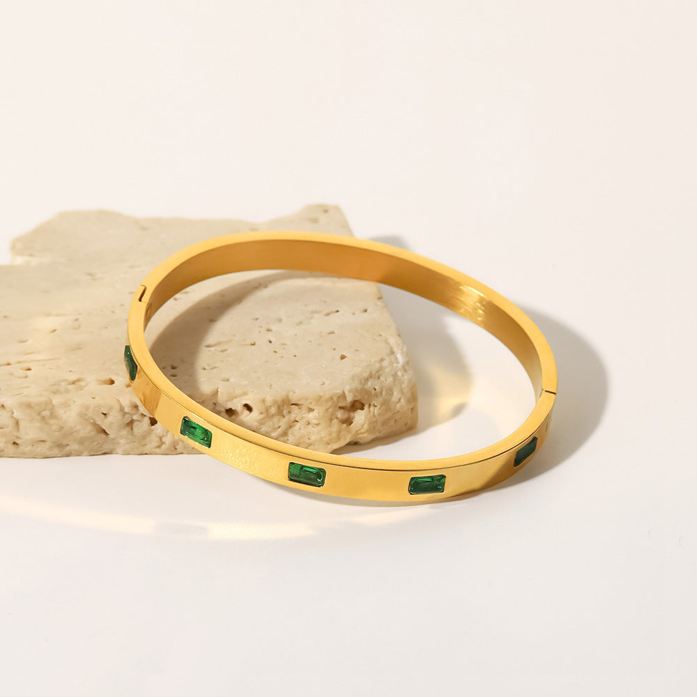 Elizabeth – Elegantes Smaragdarmband