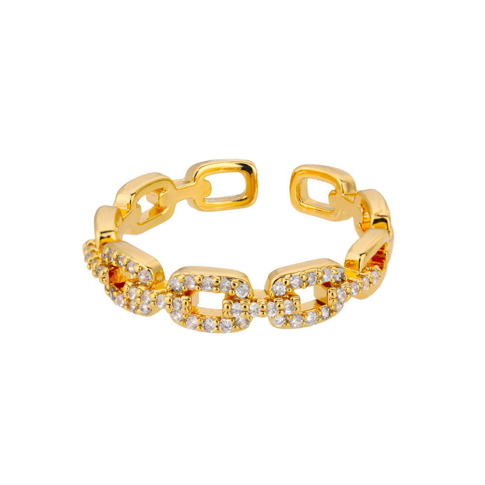 Jillian – Eleganter Minimalistischer Doppel-Layer Ring