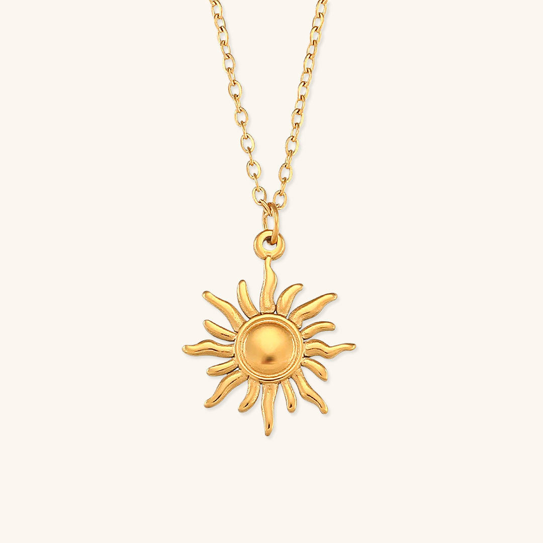 Eliora - Gold Sonne Halskette