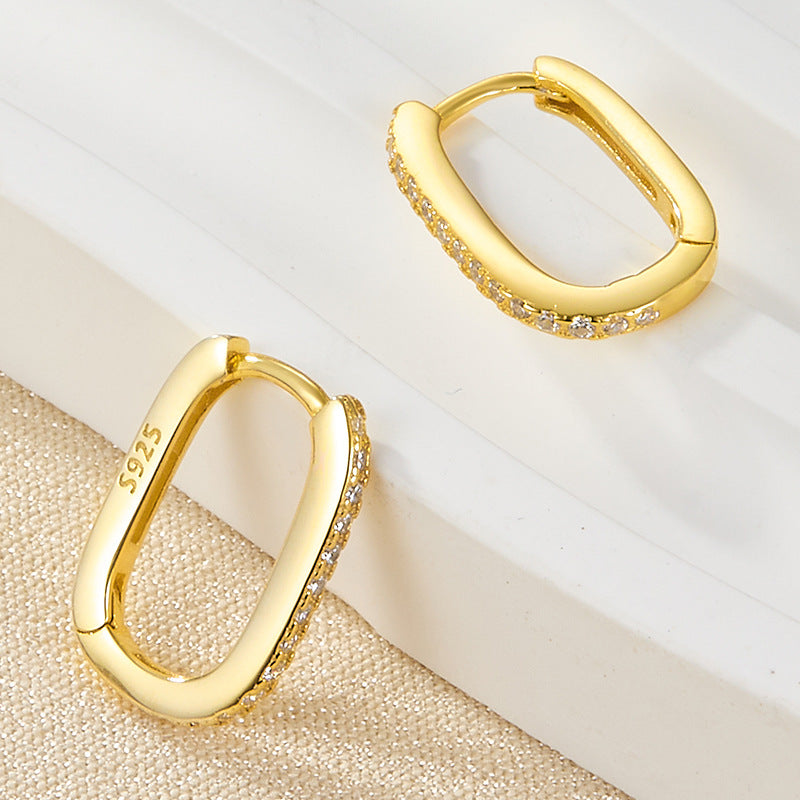 Lara – Elegante Ovale Ohrringe