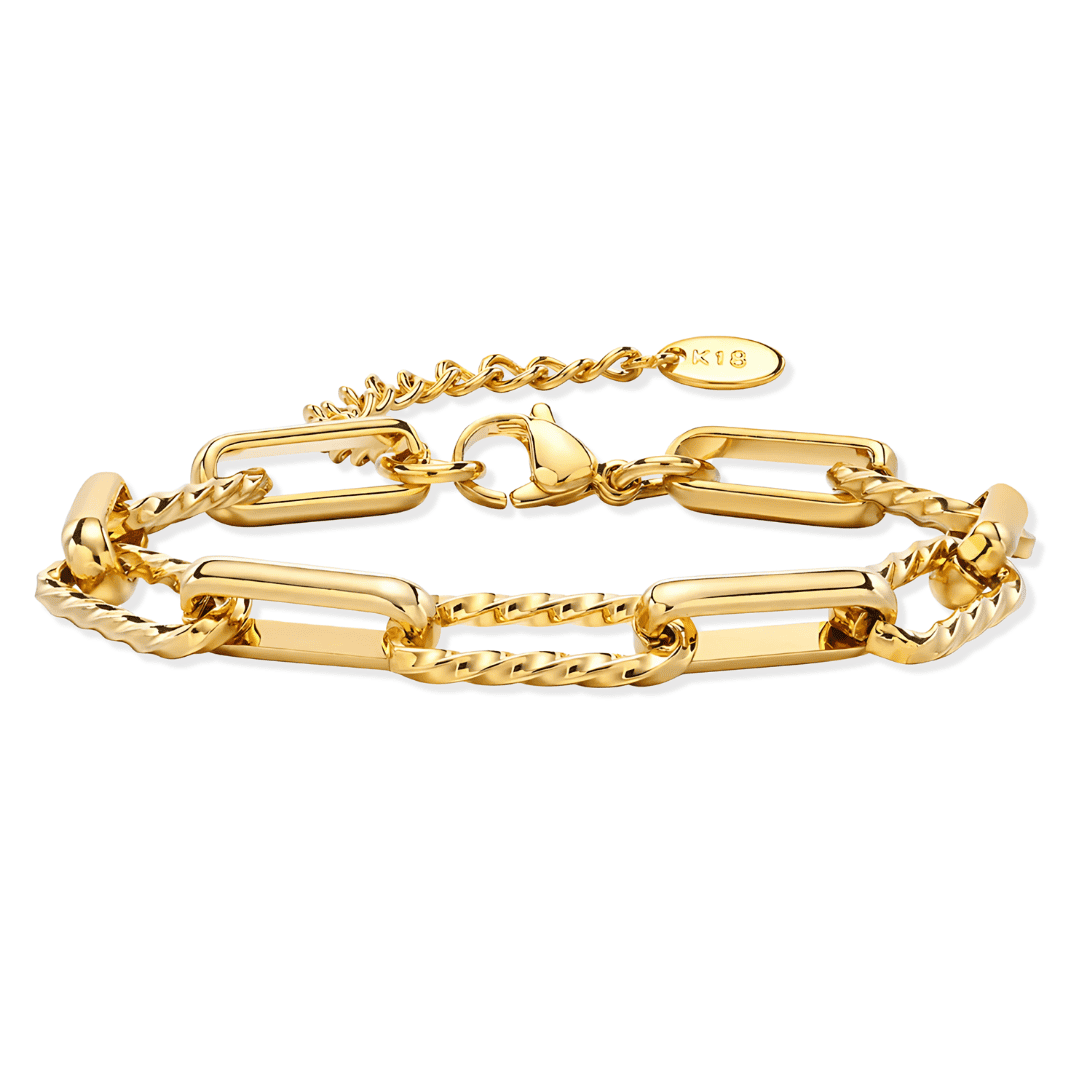 Charlie – Goldenes Edelstahlarmband