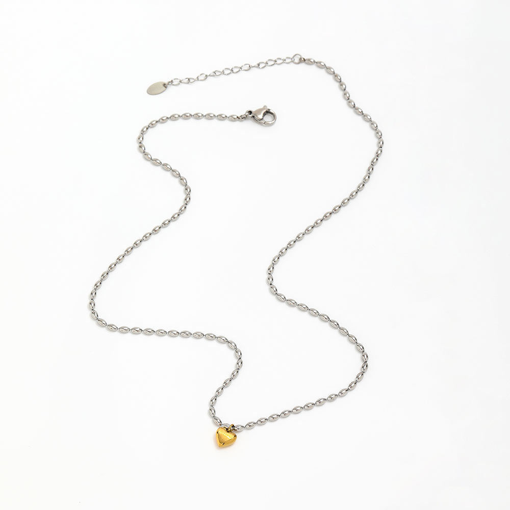 Aline – Kette Liebe Zweifarbig Gold & Silber