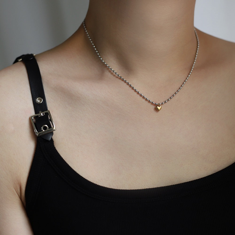 Aline – Kette Liebe Zweifarbig Gold & Silber