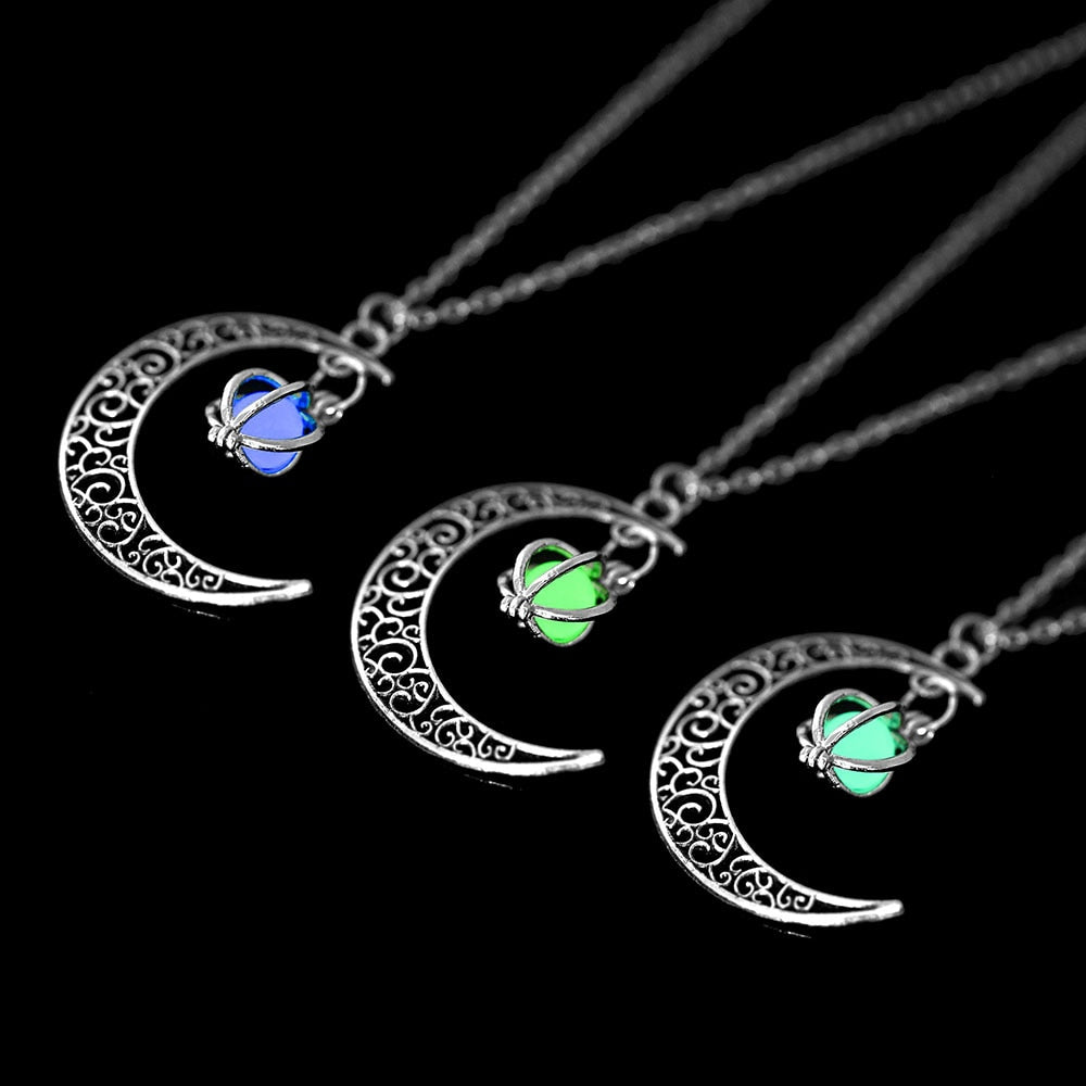 Glühender Mond - Steinheilkundliche Halskette