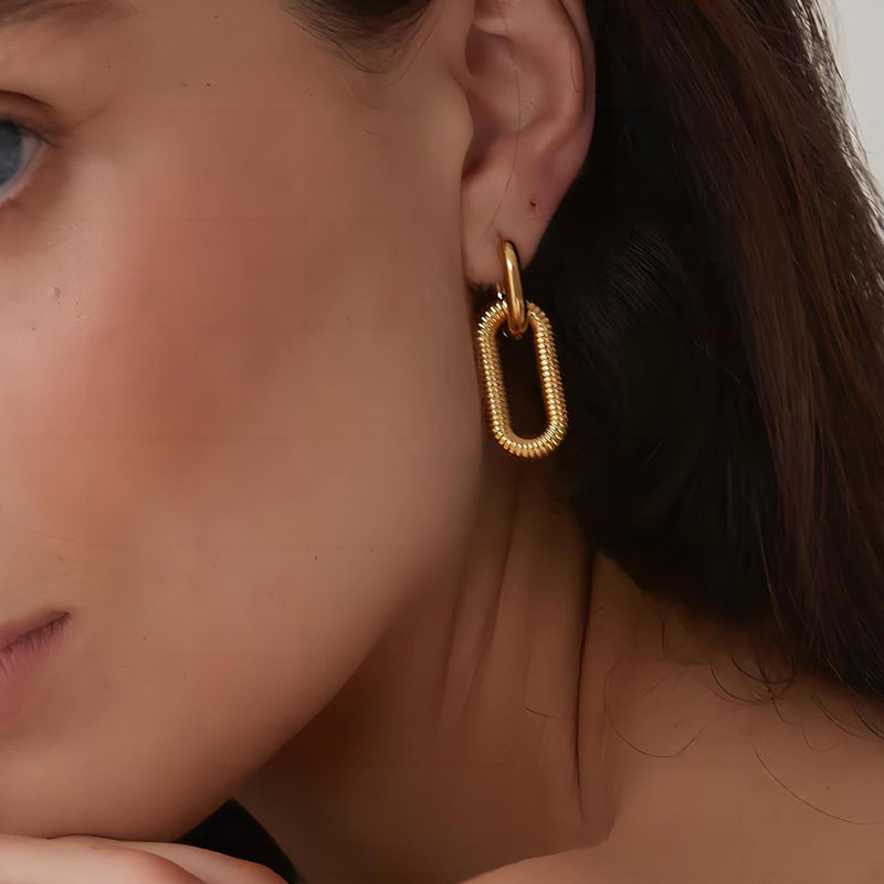 Nina – Doppelte Elegante Ovale Creolen