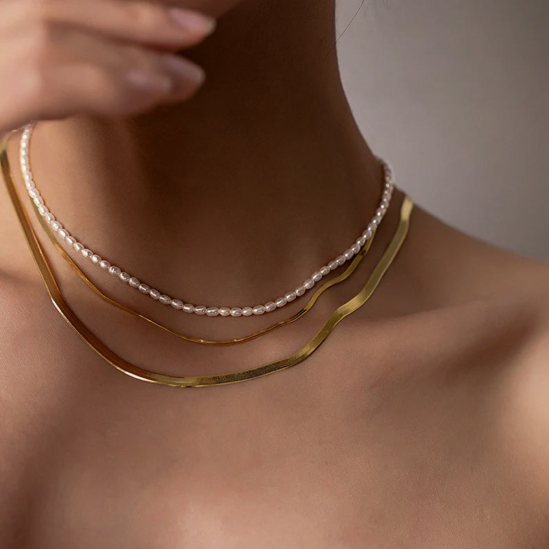 Olivia – Halskette Perle Elegant