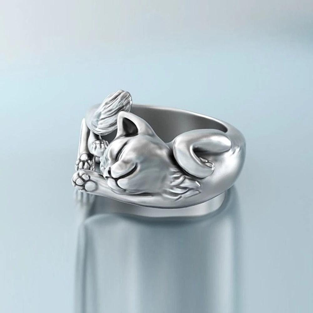 Minette – Ring Kätzchen aus schickem Legierung