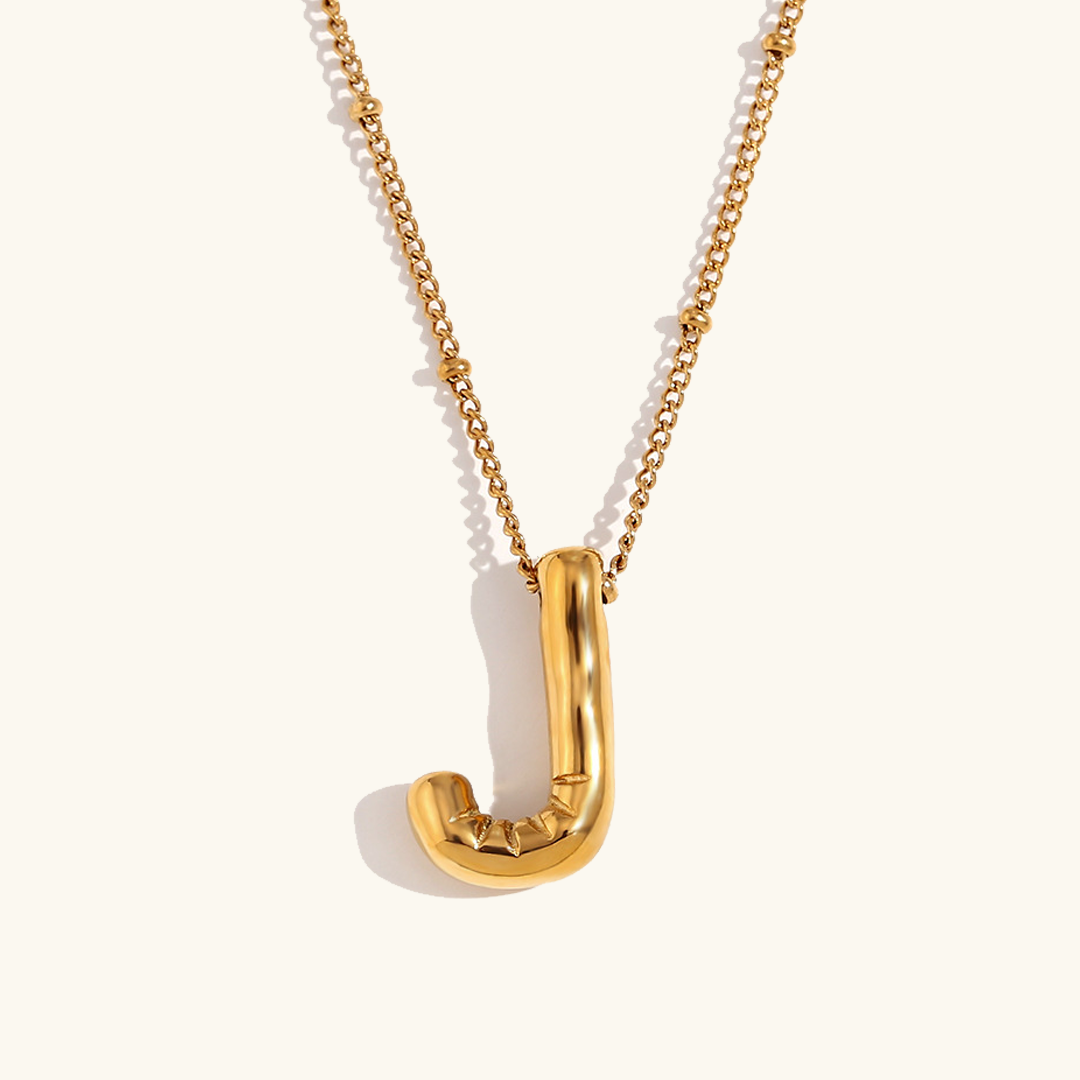 Ballon Gold Initiale Halskette