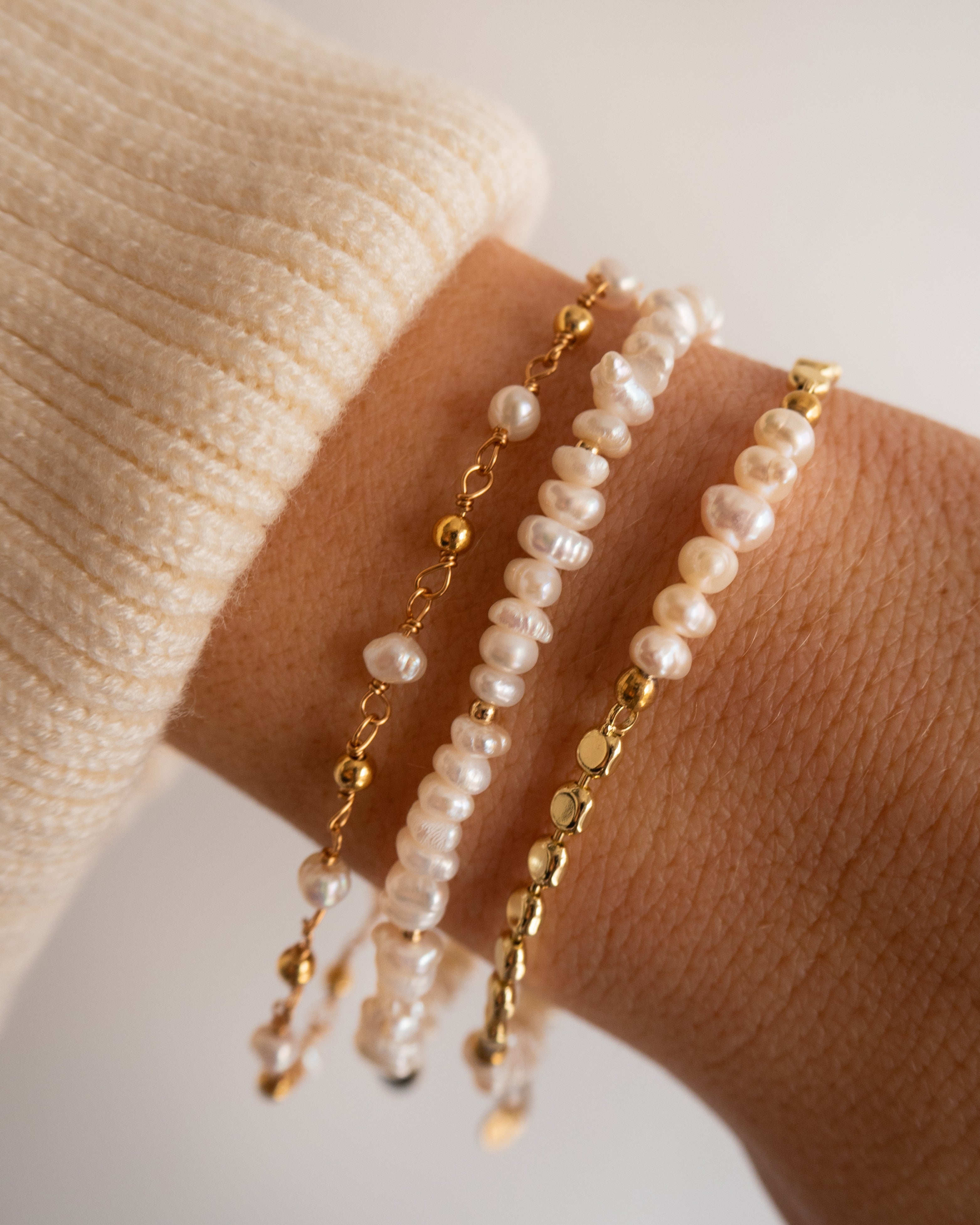Siena - Disc Chain Perlenarmband