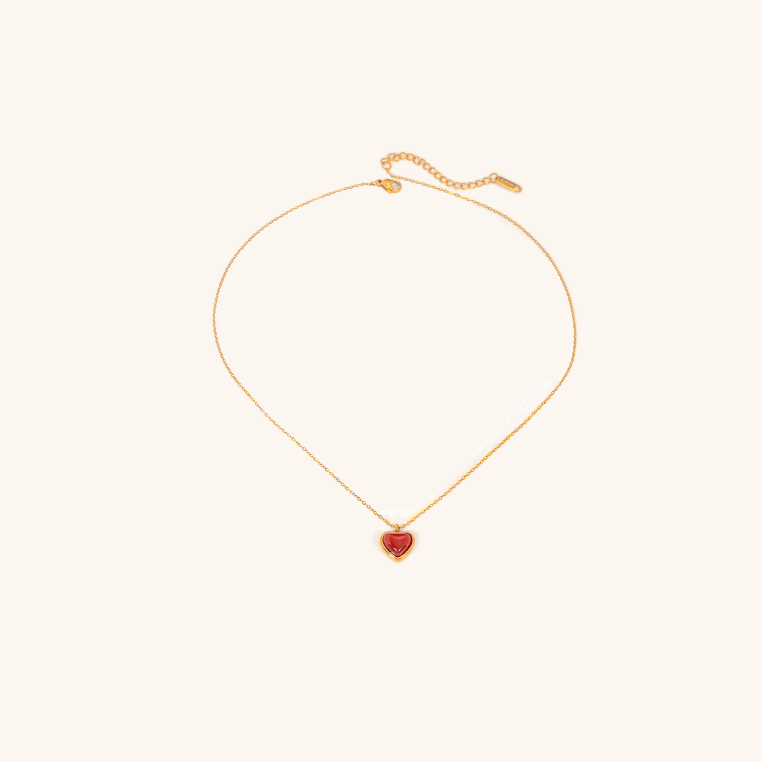 Cecily - Gold Herz Halskette