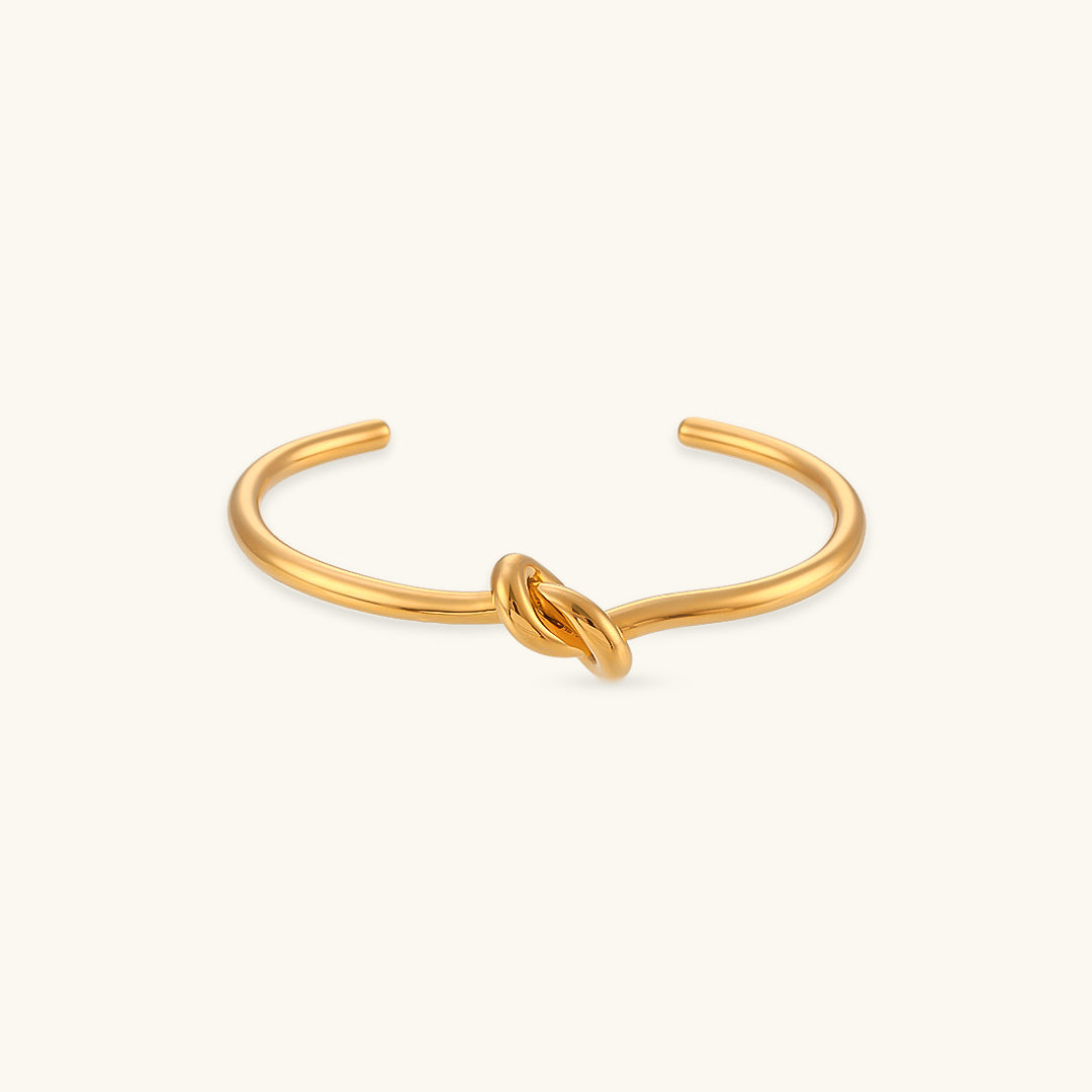 Louisa - Goldknoten Armreif