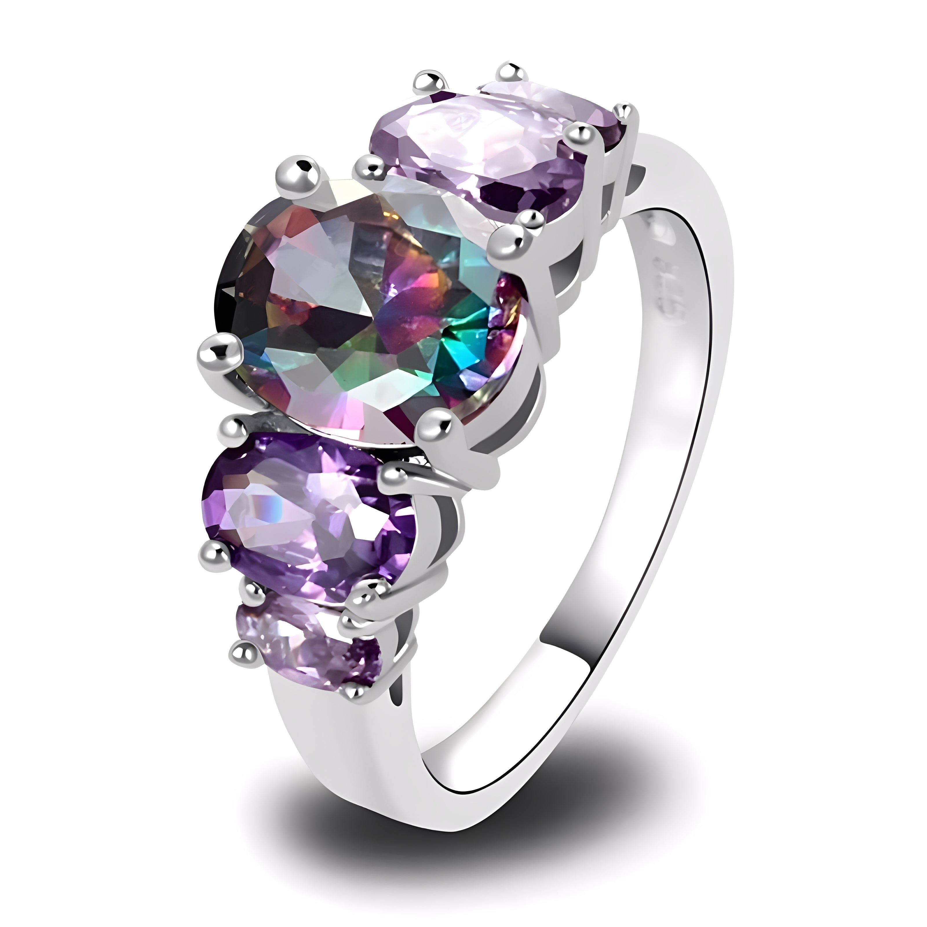 Kira – Funkelnder Ring 5 Mystische Edelsteine