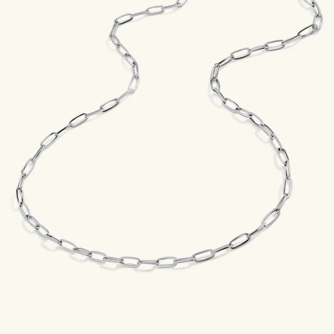 Nadia – Kette Paperclip aus elegantem Gold