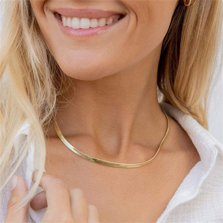 Elizabeth – Collier Schlangenkette Gold