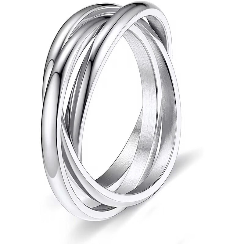 Sansen – Ring Paar Drei Ringe aus Titanstahl