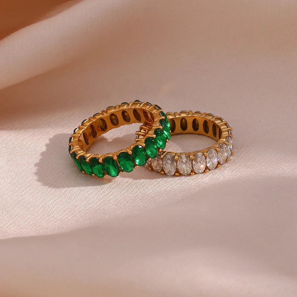 Antoinette – Goldener Sonnenwende-Diamantring