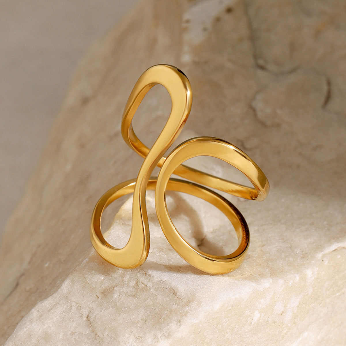 Melina – Ring Mosaik Gold