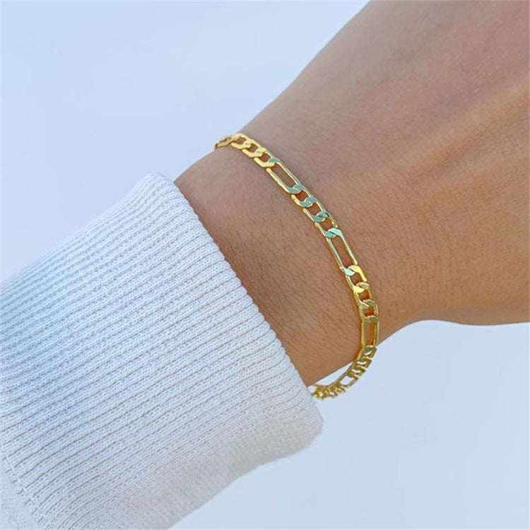 Saturn - Goldfarbenes Kettenarmband
