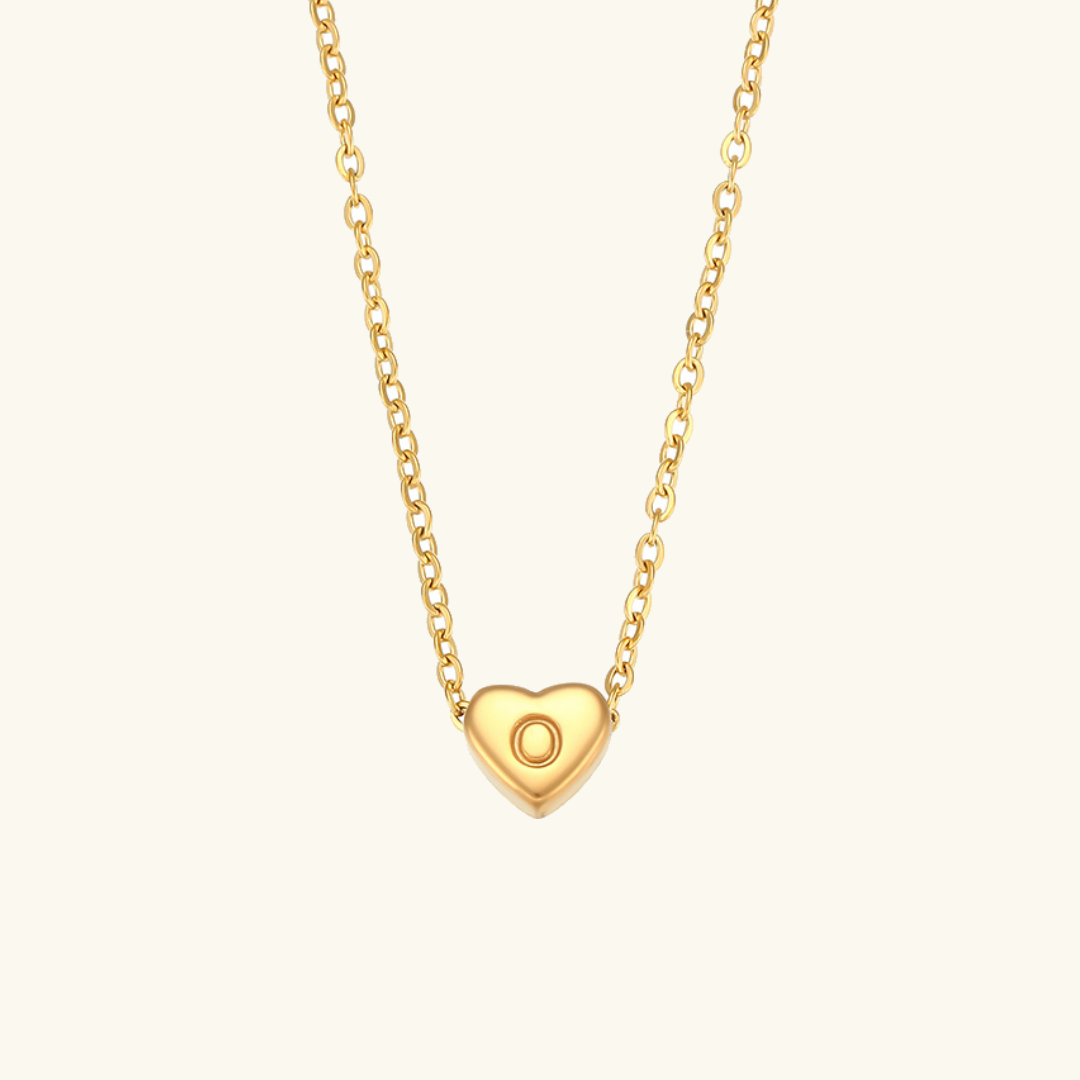 Herz - Initiale Gold Halskette