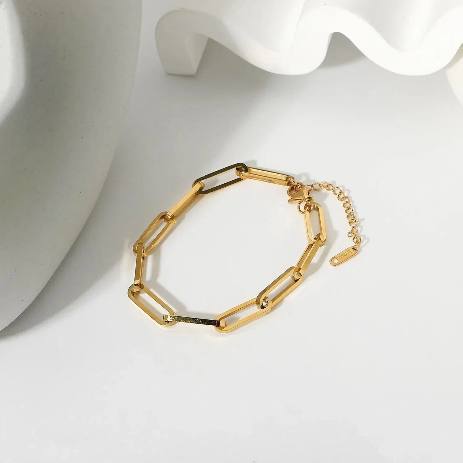 Lina – Armband Kette Paperclip