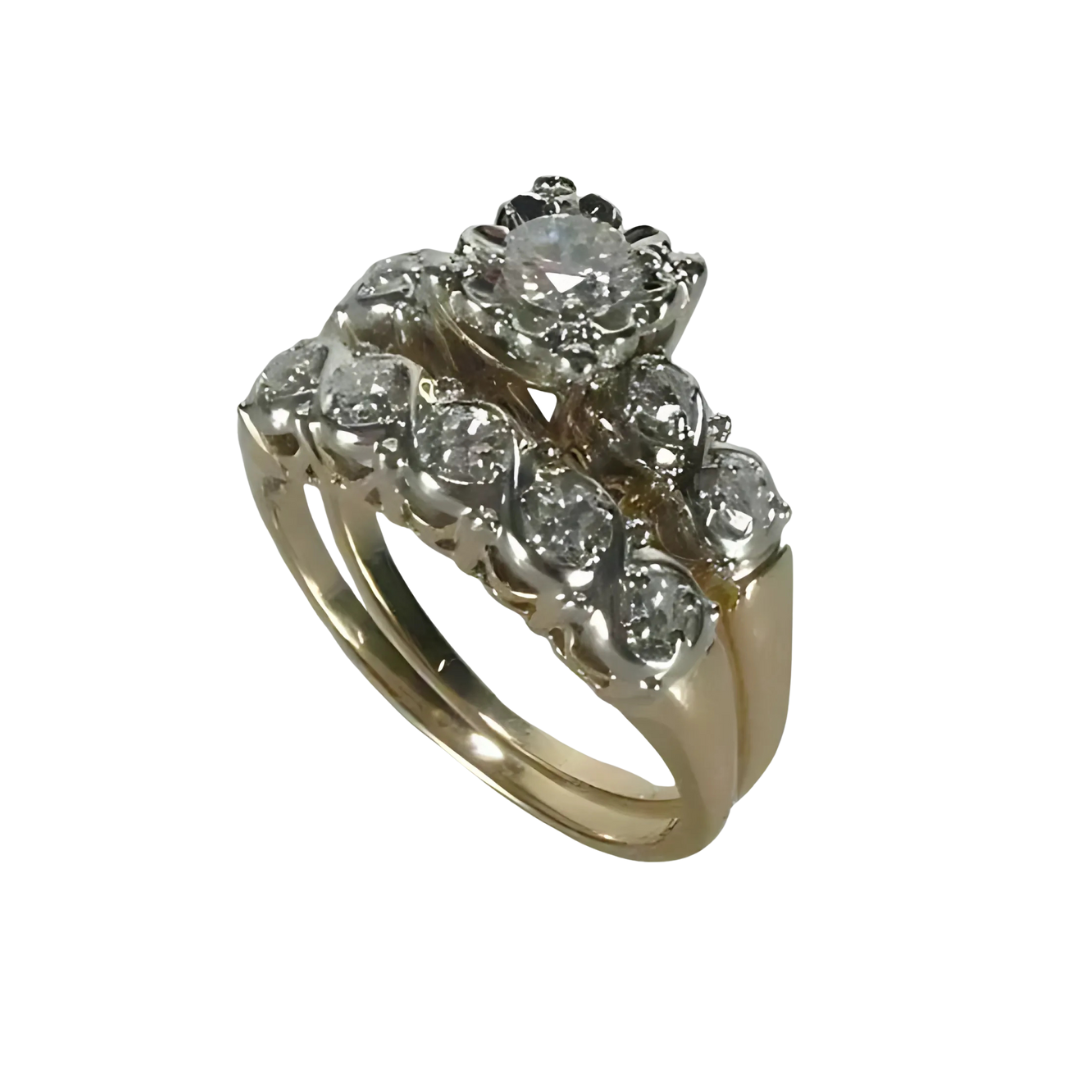 Ysabel – Vintage-Ring mit goldenem Glanz