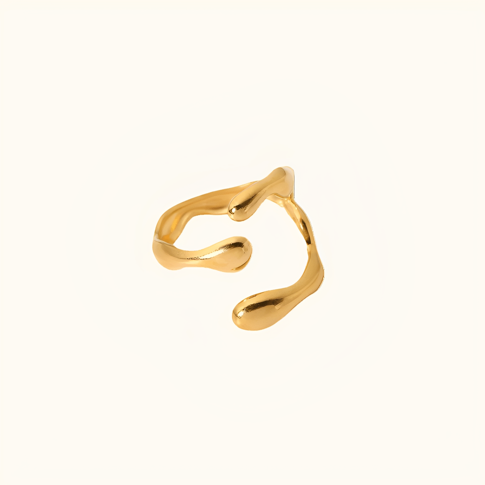 Sanya – Skulpturaler Halbmondring