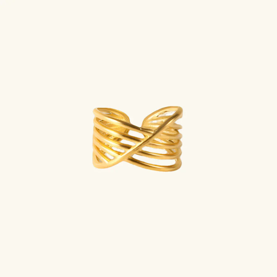 Letvia – Mehrschichtiger Gekreuzter Ring