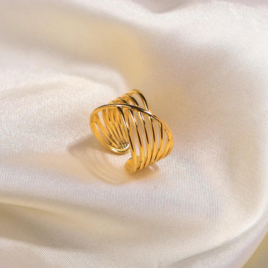 Letvia – Mehrschichtiger Gekreuzter Ring