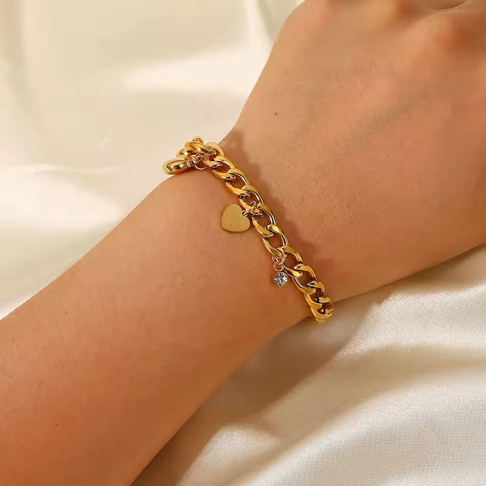Akira – Elegantes Herzarmband mit Zirkonia