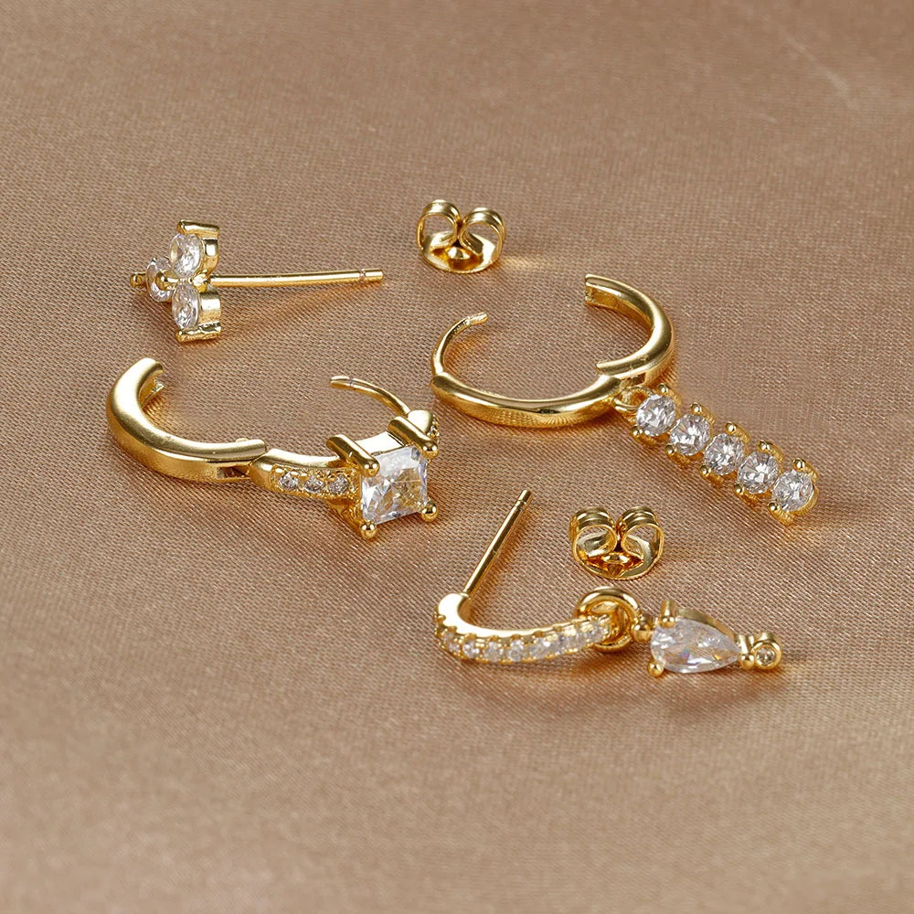 Valeria – Set mit luxuriösen Teardrop-Ohrringen