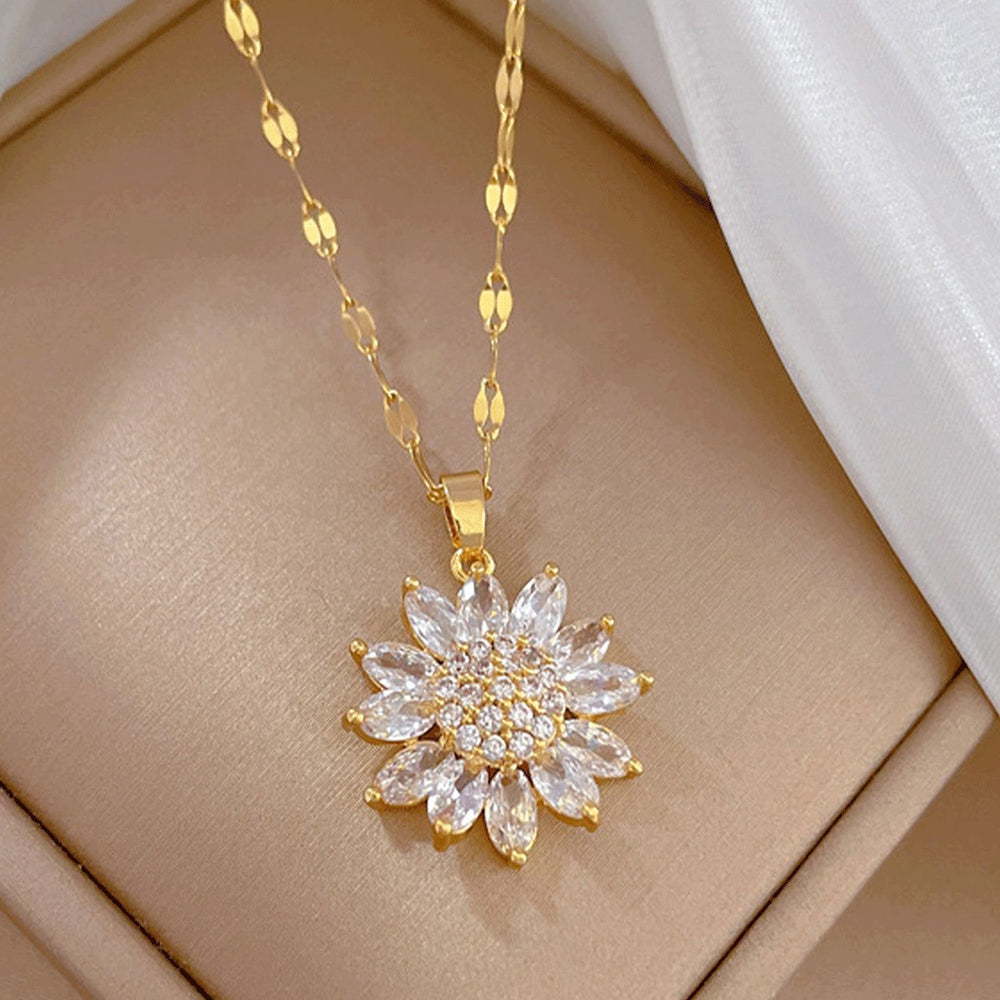 Anaya – Gezackte Strahlende Sonnenblumen-Kette