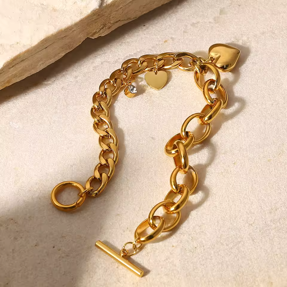 Akira – Elegantes Herzarmband mit Zirkonia