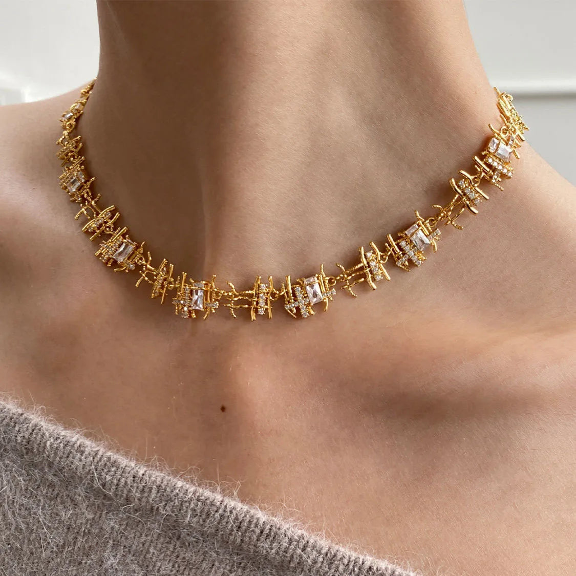 Melissa – Ensemble von Vintage-Gewebten Schmuck